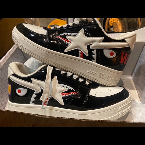 Bapesta black/white